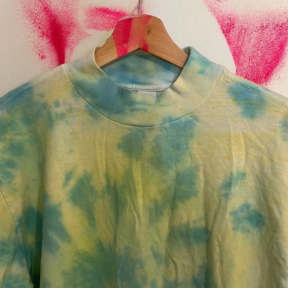 Tna aritzia size small cotton mockneck Upcycled hand dyed tie dye spray painted - Picture 8 of 8